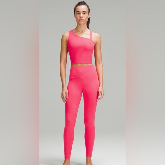 Lululemon Everlux Asymmetrical Tennis Tank Top Lip Gloss Size 4 - Picture 5 of 8